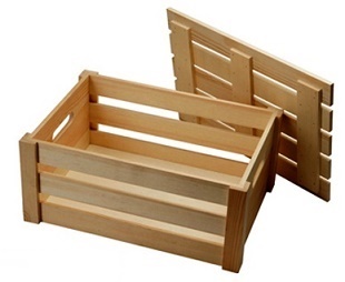 Wooden packaging crates